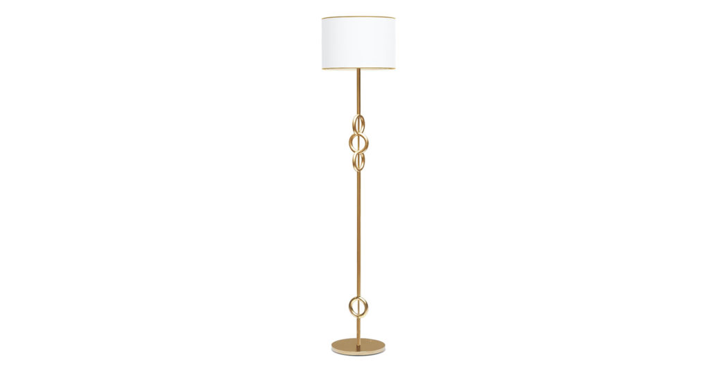 christian ghion standing lamp lampadaire golden O