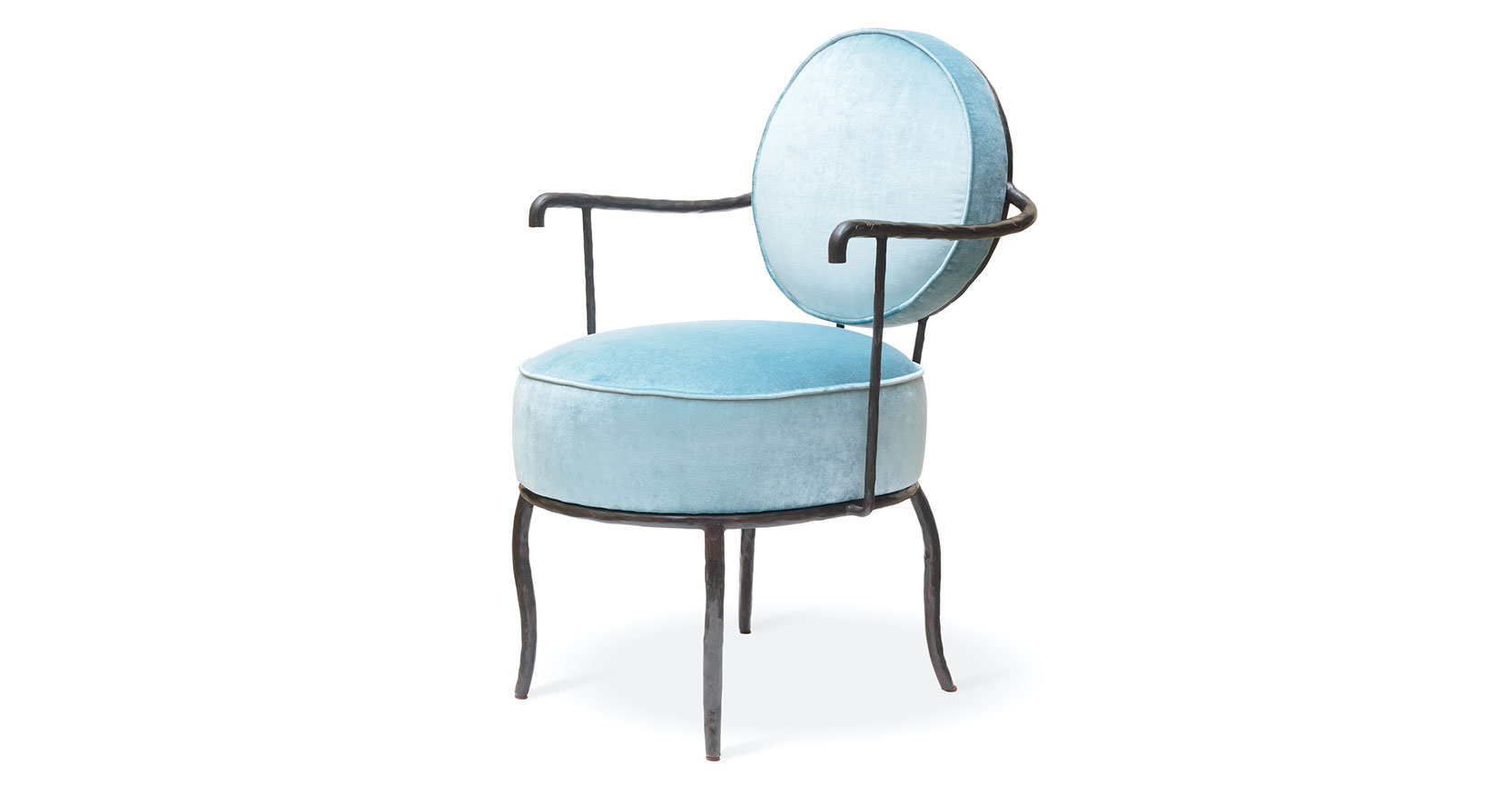 fauteuil elizabeth garouste - elisabeth garouste - elizabeth garouste - galerie en attendant les barbares - lady madonna bleu- garouste - french design