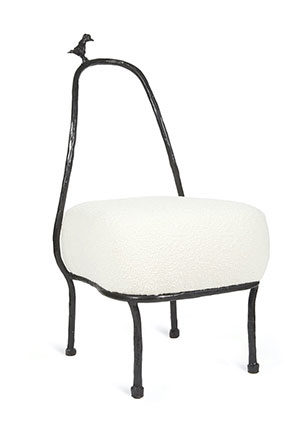 éric schmitt, fauteuil faucon en bronze et en édition limitée, dans le style Giacometti,