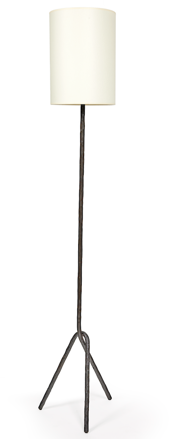lampadaire mattia bonetti, en fer battu brun, par le ferronnier de Diego Giacomettu, 2022