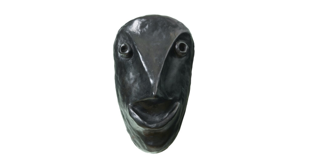 2026, nouvelle applique artistique de Mattia Bonetti, bronze noir en forme de visage souriant