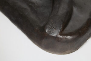 Close up of the Mattia Bonetti table console Brown Washington